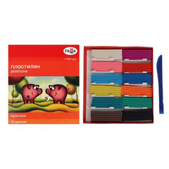 Пластилин классический ГАММА &laquo;Мультики&raquo;, 12 цветов, 240 г, со стеком, картонная упаковка, 280018/<wbr/>281018