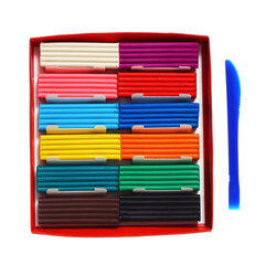 Пластилин классический ГАММА &laquo;Мультики&raquo;, 12 цветов, 240 г, со стеком, картонная упаковка, 280018/<wbr/>281018