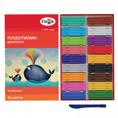 Пластилин ГАММА &laquo;Мультики&raquo;, 18 цветов, 360 г, со стеком, 280028