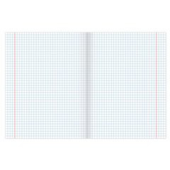Тетрадь ЗЕЛЁНАЯ обложка 12 л., клетка с полями, офсет, "HATBER", 013937