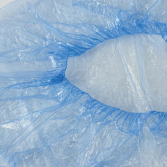 Бахилы КОМПЛЕКТ 100 штук (50 пар) в упаковке, ЭКОНОМ, размер 40&times;14 см, 2,2 г, ПНД, LAIMA, 103423