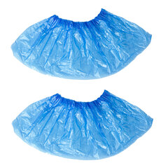 Бахилы КОМПЛЕКТ 100 штук (50 пар) в упаковке, ПРОЧНЫЕ, 40&times;14 см, 4 г, ПНД, LAIMA, 103425