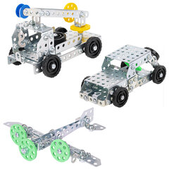 Конструктор металлический ЮНЛАНДИЯ &laquo;Для уроков труда №6&raquo;, развивающий, 146 элементов, 104684