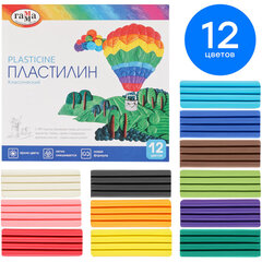 Пластилин классический ГАММА &laquo;Классический&raquo;, 12 цветов, 240 г, со стеком, картонная упаковка, 281033