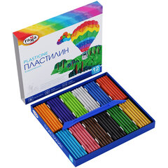 Пластилин классический ГАММА &laquo;Классический&raquo;, 12 цветов, 240 г, со стеком, картонная упаковка, 281033