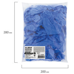 Бахилы КОМПЛЕКТ 30 штук (15 пар), СВЕРХПРОЧНЫЕ, двойная резинка, 40&times;14 см, 100 мкм, 10 г, LAIMA, 104981