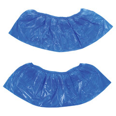 Бахилы КОМПЛЕКТ 30 штук (15 пар), СВЕРХПРОЧНЫЕ, двойная резинка, 40&times;14 см, 100 мкм, 10 г, LAIMA, 104981