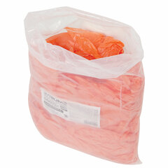 Бахилы КОМПЛЕКТ 100 штук (50 пар), ДЕТСКИЕ, размер 30&times;12 см, 2 г, ПНД, оранжевые, LAIMA, 104983