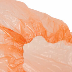 Бахилы КОМПЛЕКТ 100 штук (50 пар), ДЕТСКИЕ, размер 30&times;12 см, 2 г, ПНД, оранжевые, LAIMA, 104983