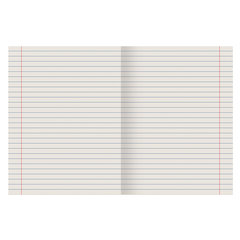 Тетрадь ЗЕЛЁНАЯ обложка 18 л., линия с полями, офсет №2 ЭКОНОМ, &laquo;ПИФАГОР&raquo;, 104987