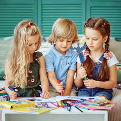 Альбом для рисования, А4, 20 листов, скоба, обложка картон, ЮНЛАНДИЯ, 202&times;285 мм, &laquo;Вязаный заяц&raquo; (2 вида), 105050