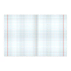 Тетрадь 12 л. BRAUBERG КЛАССИКА NEW клетка, обложка картон, СИНЯЯ, 105686