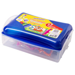 Пластилин в боксе ЮНЛАНДИЯ &laquo;ЮНЛАНДИК В ЗООПАРКЕ&raquo;, 12 цветов, 130 г, скалка, стек, 7 формочек, 105863