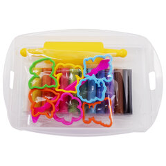 Пластилин в боксе ЮНЛАНДИЯ &laquo;ЮНЛАНДИК В ЗООПАРКЕ&raquo;, 12 цветов, 130 г, скалка, стек, 7 формочек, 105863