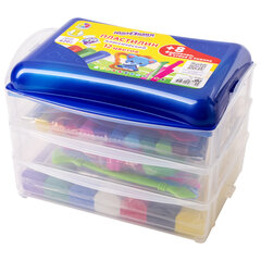 Пластилин в боксе ЮНЛАНДИЯ &laquo;ЮНЛАНДИК В ЗООПАРКЕ&raquo;, 12 цветов, 620 г, скалка, 4 стека, 8 формочек, 105866