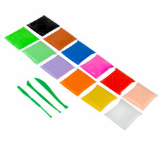 Пластилин супер лёгкий воздушный застывающий 12 цветов, 120 г, 3 стека, ЮНЛАНДИЯ, 105905