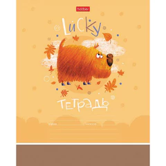 Тетрадь 12 л. HATBER клетка, обложка картон, "Счастливчики" (микс в спайке), 067954