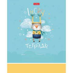 Тетрадь 12 л. HATBER клетка, обложка картон, "Счастливчики" (микс в спайке), 067954