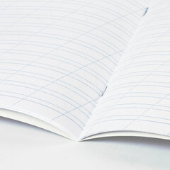 Тетрадь ЗЕЛЁНАЯ обложка 12 л., косая линия с полями, офсет, &laquo;ПЗБМ&raquo;, 19971