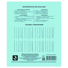 Тетрадь ЗЕЛЁНАЯ обложка 18 л., клетка с полями, офсет, &laquo;ПЗБМ&raquo;, 19896