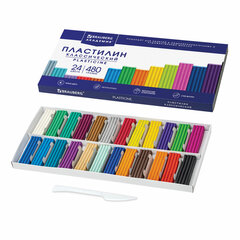 Пластилин классический BRAUBERG &laquo;АКАДЕМИЯ КЛАССИЧЕСКАЯ&raquo;, 24 цвета, 480 г, СТЕК, ВЫСШЕЕ КАЧЕСТВО, 106424