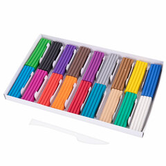 Пластилин классический ЮНЛАНДИЯ &laquo;ВЕСЁЛЫЙ ШМЕЛЬ&raquo;, 18 цветов, 360 грамм, стек, ВЫСШЕЕ КАЧЕСТВО, 106432