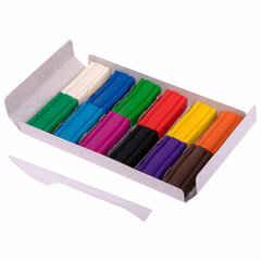 Пластилин мягкий ЮНЛАНДИЯ &laquo;ЮНЫЙ ВОЛШЕБНИК&raquo;, 12 цветов 180 г, СО СТЕКОМ, ВЫСШЕЕ КАЧЕСТВО, европодвес, 106439