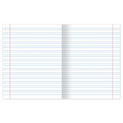 Тетрадь ЗЕЛЁНАЯ обложка 12 л., узкая линия с полями, офсет, &laquo;ПЗБМ&raquo;, 19964