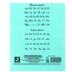 Тетрадь ЗЕЛЁНАЯ обложка 12 л., частая косая линия с полями, офсет, &laquo;ПЗБМ&raquo;, 018244