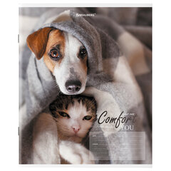 Тетрадь 24 л. BRAUBERG клетка, обложка картон, &laquo;ПИТОМЦЫ&raquo;, 106485