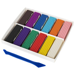 Пластилин классический ЮНЛАНДИЯ &laquo;ЮНЫЙ ВОЛШЕБНИК&raquo;, 12 цветов, 240 г, со стеком, 106506