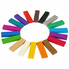 Пластилин классический BRAUBERG &laquo;АКАДЕМИЯ КЛАССИЧЕСКАЯ&raquo;, 18 цветов, 360 г, СО СТЕКОМ, 106509