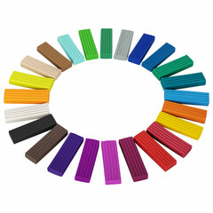 Пластилин классический ПИФАГОР &laquo;Веселая такса&raquo;, 24 цвета, 360 г, СО СТЕКОМ, 106676