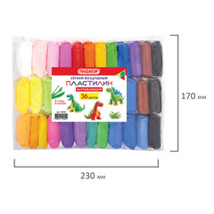 Пластилин супер лёгкий воздушный застывающий 36 цветов, 310 г, 3 стека, ПИФАГОР, 107041