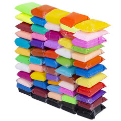 Пластилин супер лёгкий воздушный застывающий 60 штук (36 цветов + 2&times;12 базовых), 510 г, 3 стека, ПИФАГОР, 107044