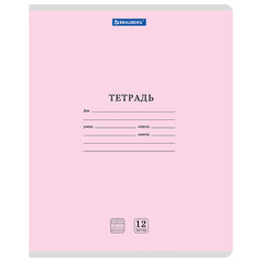 Тетради ДЭК 12 л. КОМПЛЕКТ 10 шт. BRAUBERG КЛАССИКА NEW, частая косая линия, обложка картон, АССОРТИ, 107056