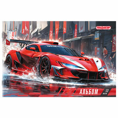 Альбом для рисования А4, 12 листов, скоба, обложка офсет, ПИФАГОР, 203&times;288 мм, &laquo;МИКС-1&raquo;, 107100