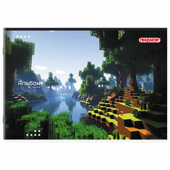 Альбом для рисования А4, 32 листа, скоба, обложка офсет, ПИФАГОР, 203&times;288 мм, &laquo;МИКС-2&raquo;, 107110