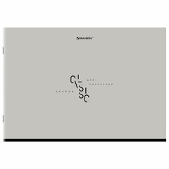 Альбом для рисования А4, 40 листов, скоба, обложка картон, BRAUBERG, 203&times;288 мм, &laquo;МИНИМАЛ&raquo; (4 вида), 107116