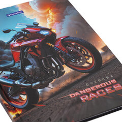 Дневник 5-11 класс 48 л., твердый, BRAUBERG, глянцевая ламинация, с подсказом, &laquo;Байк&raquo;, 107186