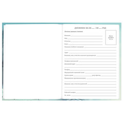 Дневник 5-11 класс 48 л., твердый, BRAUBERG, глянцевая ламинация, с подсказом, &laquo;Космический корабль&raquo;, 107189