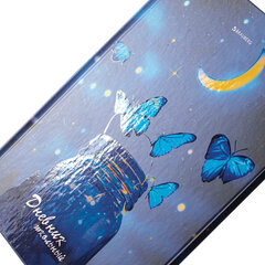 Дневник 5-11 класс 48 л., твердый, BRAUBERG, выборочный лак, с подсказом, &laquo;Бабочки&raquo;, 107198