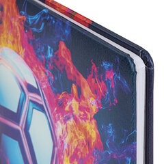 Дневник 1-11 класс 48 л., кожзам (твердая с поролоном), печать, ляссе с аппликацией, BRAUBERG, &laquo;Футбол&raquo;, 107234