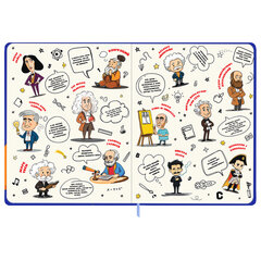 Дневник 1-11 класс 48 л., твердый, BRAUBERG, матовая ламинация, резинка, закладка-ляссе, с подсказом, &laquo;Гусь&raquo;, 107237