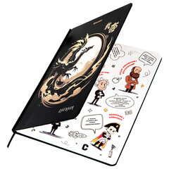 Дневник 1-11 класс 48 л., твердый, BRAUBERG, матовая ламинация, резинка, закладка-ляссе, с подсказом, &laquo;Дракон&raquo;, 107240