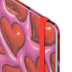 Дневник 1-11 класс 48 л., твердый, BRAUBERG, матовая ламинация, резинка, закладка-ляссе, с подсказом, &laquo;Сердечки&raquo;, 107241