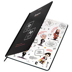 Дневник 1-11 класс 48 л., твердый, BRAUBERG, матовая ламинация, резинка, закладка-ляссе, с подсказом, &laquo;Элементы&raquo;, 107242