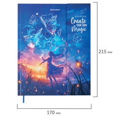 Дневник 1-11 класс 48 л., твердый, BRAUBERG, матовая ламинация, магнитный клапан, закладка-ляссе, с подсказом, &laquo;Magic&raquo;, 107243