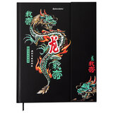 Дневник 1-11 класс 48 л., твердый, BRAUBERG, матовая ламинация, магнитный клапан, закладка-ляссе, с подсказом, "Дракон", 107245