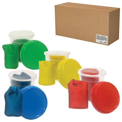 Тесто-пластилин для лепки СУПЕР ПЛАСТИЧНОЕ, 36 штук (24 цвета + 12 базовых), 3600 г, BAMBOX (БАМБОКС), 107250